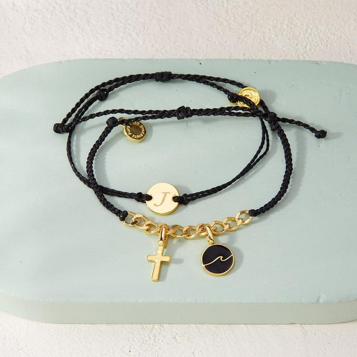 Puravida Charm Harper Enamel Wave - gold