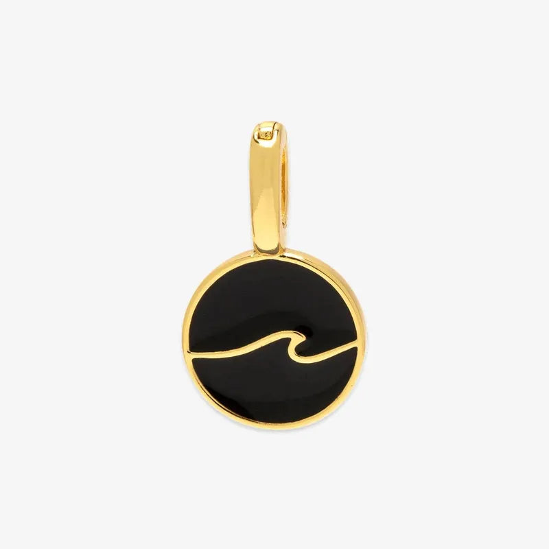 Puravida Charm Harper Enamel Wave - gold