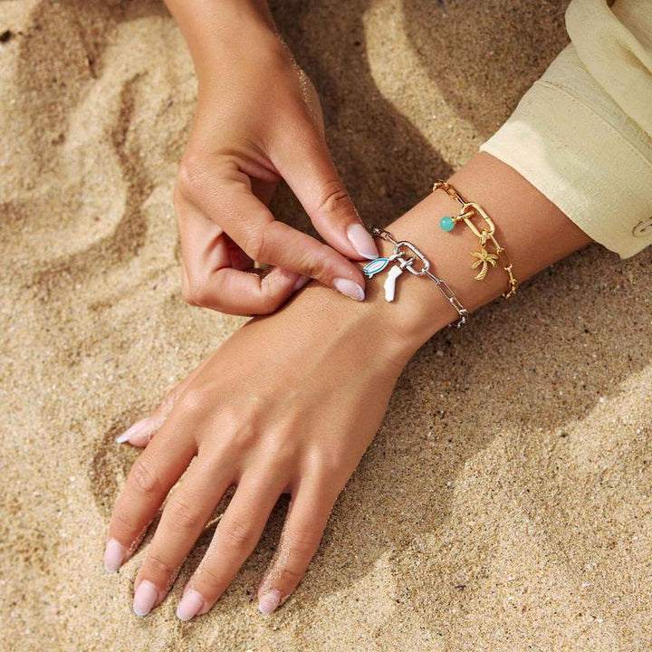 Puravida Charm Harper Palm Tree - gold