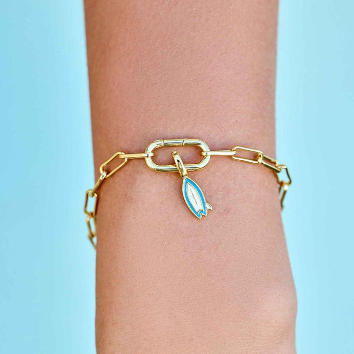 Puravida Charm Harper Surfboard - gold