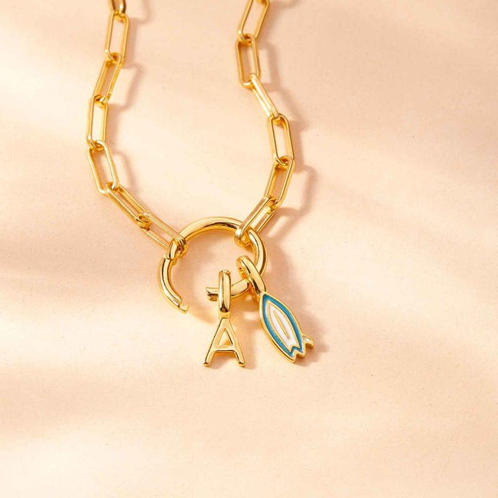 Puravida Charm Harper Surfboard - gold