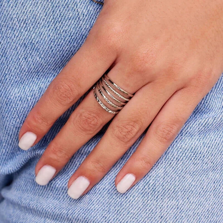 Puravida Ring 5 in 1 - silver