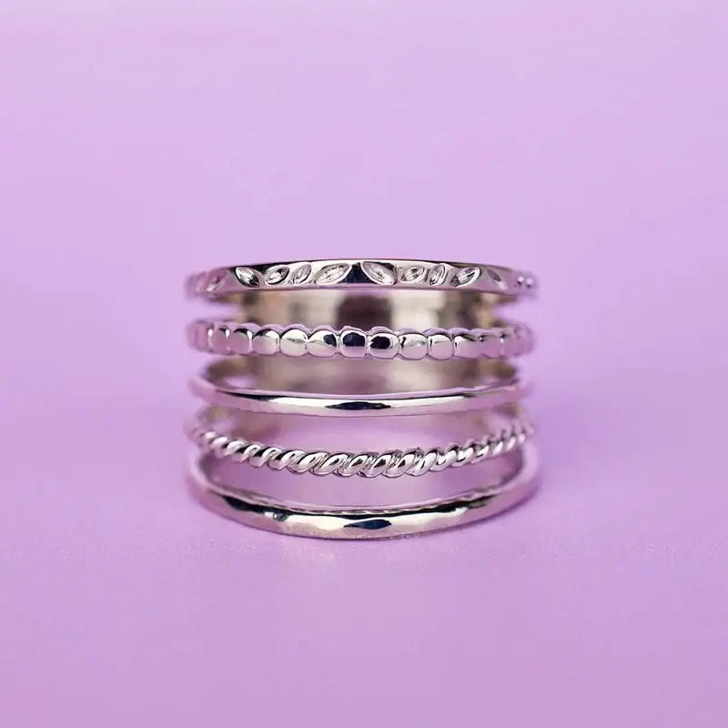 Puravida Ring 5 in 1 - silver