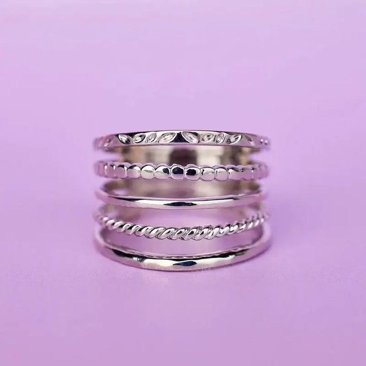 Puravida Ring 5 in 1 - silver