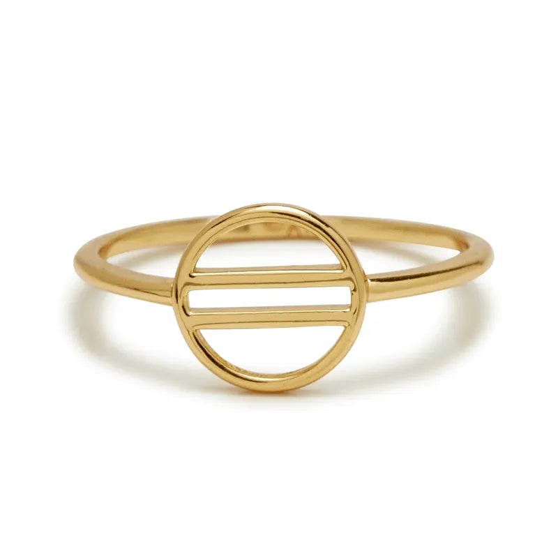 Puravida Ring Retro Sun - gold