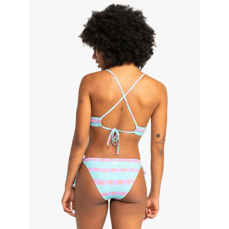 Quiksilver Bikini Top Uni Clickity Clack - Marine Blue Heritage Stripe 32