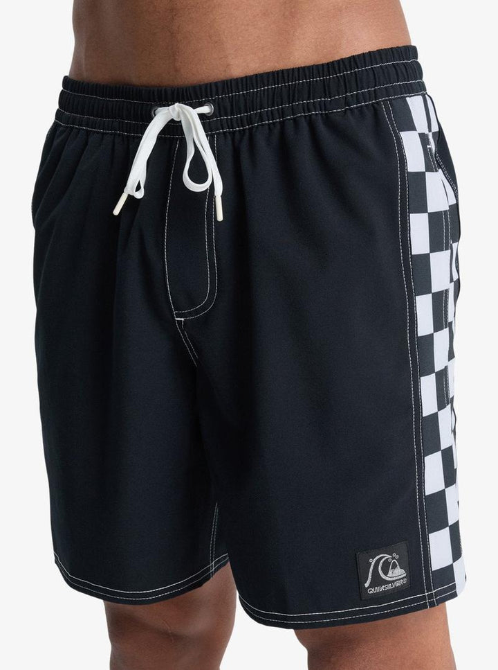 Quiksilver Herren Badehosen Arch Volley - schwarz/checkered