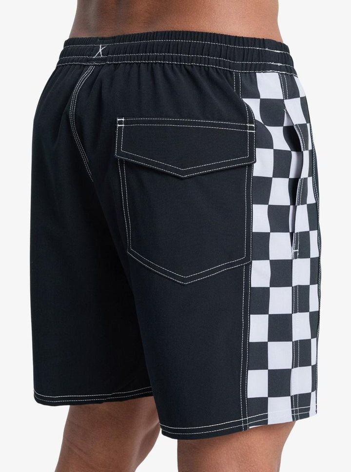 Quiksilver Herren Badehosen Arch Volley - schwarz/checkered