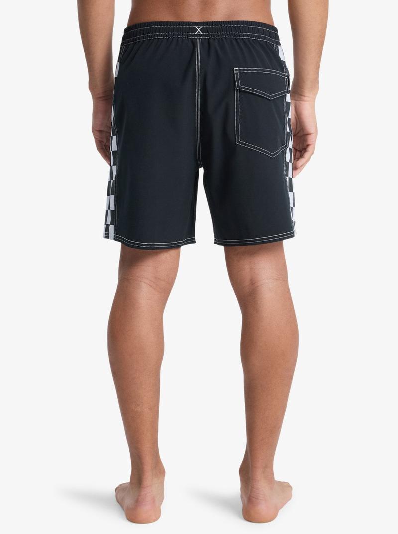 Quiksilver Herren Badehosen Arch Volley - schwarz/checkered