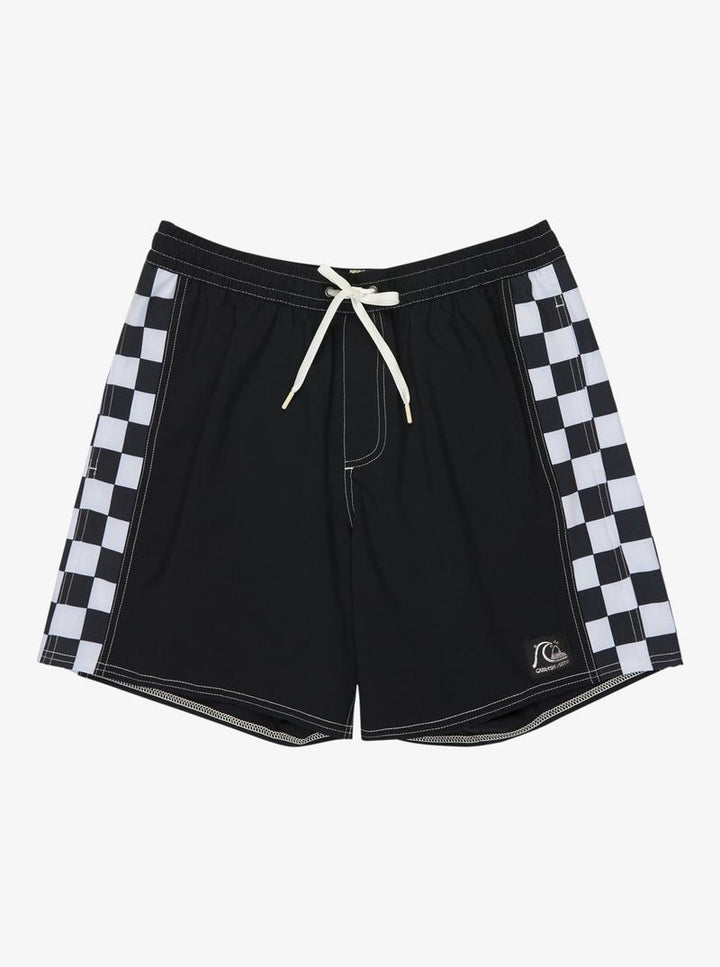 Quiksilver Herren Badehosen Arch Volley - schwarz/checkered