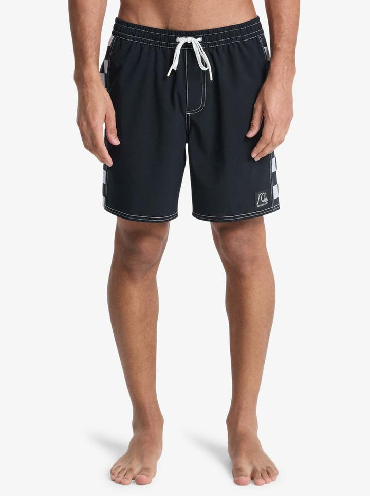 Quiksilver Herren Badehosen Arch Volley - schwarz/checkered