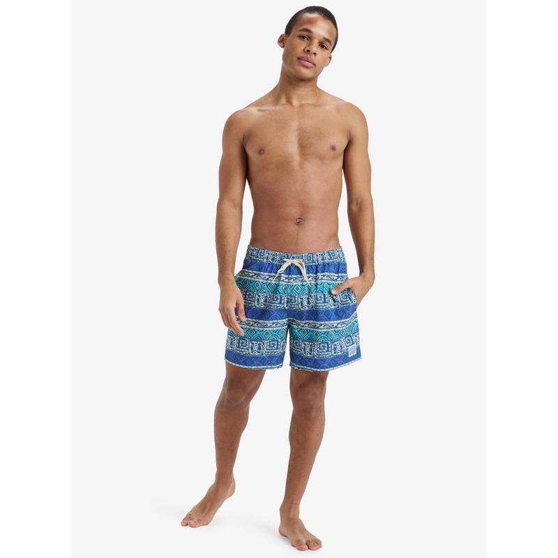 Quiksilver Herren Badehosen Surfsilk Straight 16" - Global Heat Dusted Peri