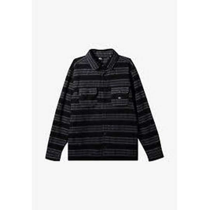 Quiksilver Herren Fleece Hemdjacke Epic Surf Days - black / stripe