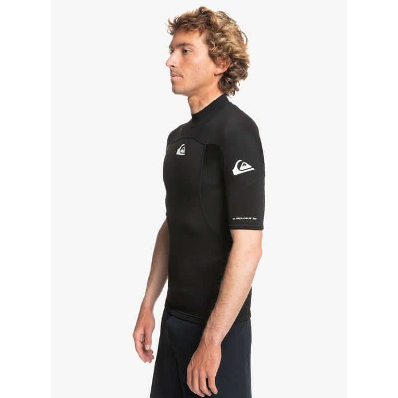 Quiksilver Herren Kurzarm Prologue 1mm Jacket - schwarz