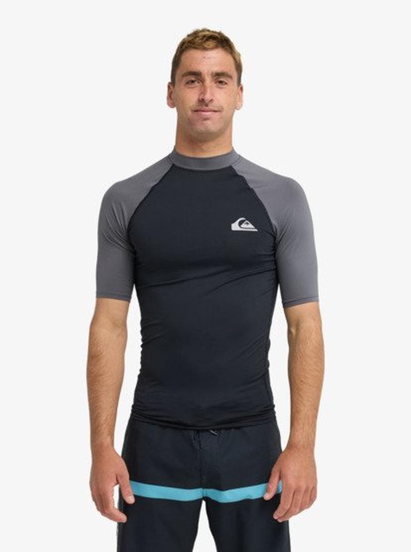 Quiksilver Herren Lycra Everyday SS - Black/Iron Gate