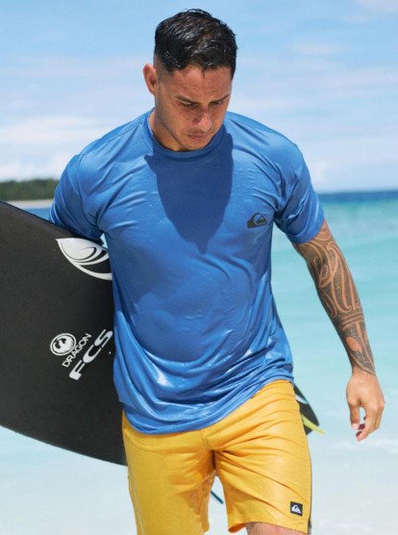 Quiksilver Herren Lycra Everyday Surf Tee SS - Riviera
