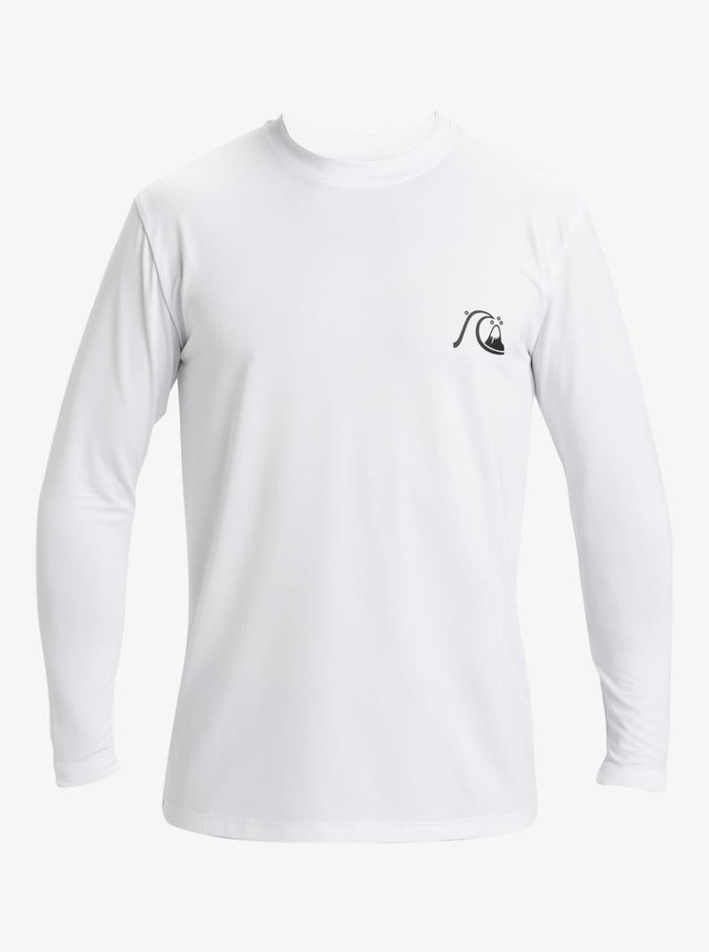 Quiksilver Herren Lycra Langarm DNA Bubble Logo Surf - white
