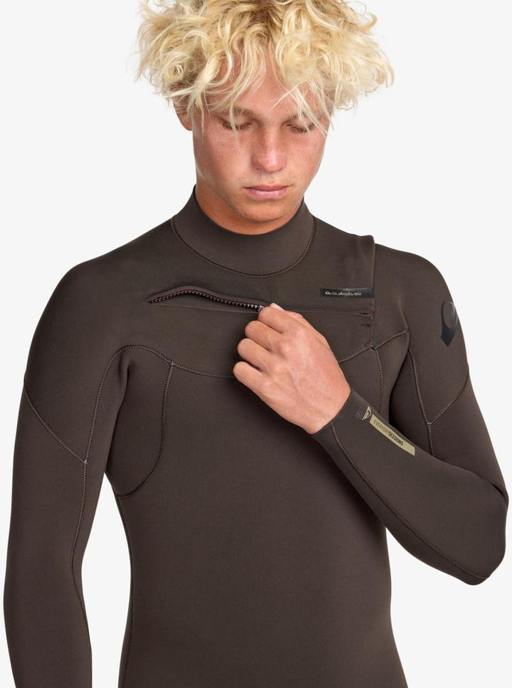 Quiksilver Herren Neoprenanzug Everyday Sessions 3/2mm Chestzip - Brown