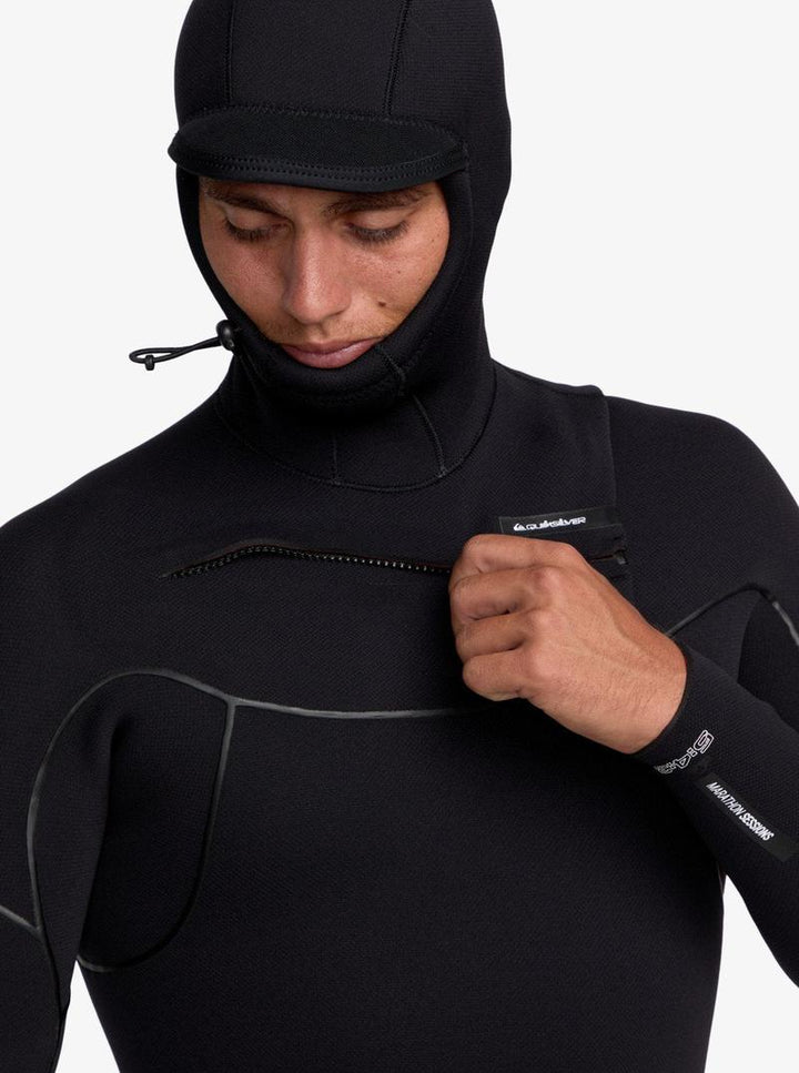 Quiksilver Herren Neoprenanzug Marathon Sessions 6/5/4 CZ mit Haube - Black