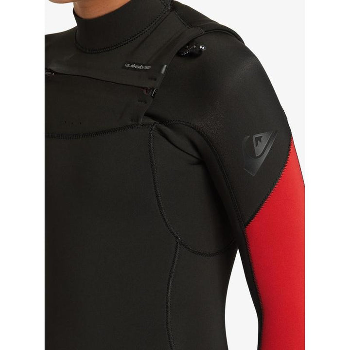 Quiksilver Kinder Neoprenanzug 3/2mm Chest Zip Everyday Sessions - High Risk Red