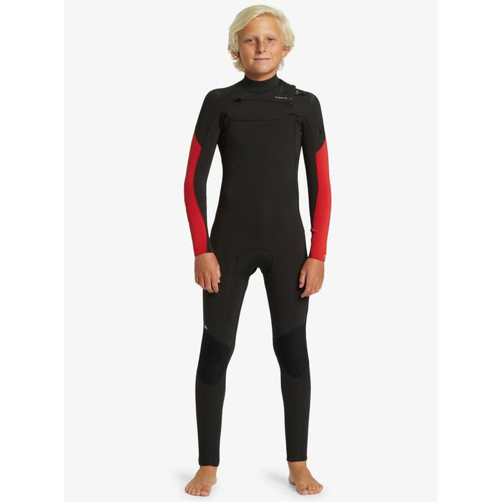 Quiksilver Kinder Neoprenanzug 3/2mm Chest Zip Everyday Sessions - High Risk Red