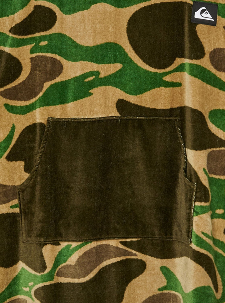 Quiksilver Poncho Hooded Towel - Kelp Garage Camo