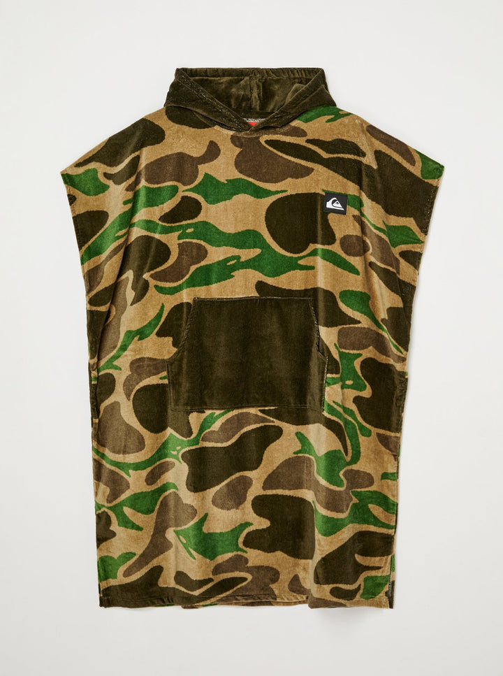 Quiksilver Poncho Hooded Towel - Kelp Garage Camo