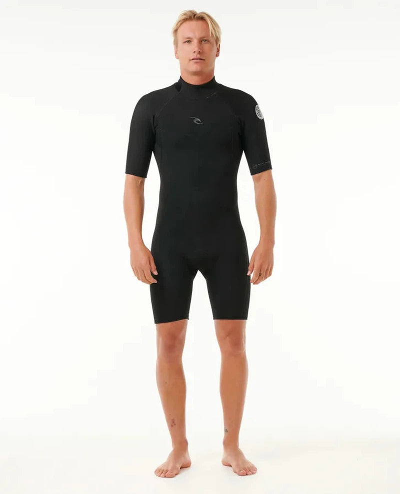 RIP CURL HERREN NEOPRENSHORTY DAWN PATROL 2MM BACKZIP - BLACK