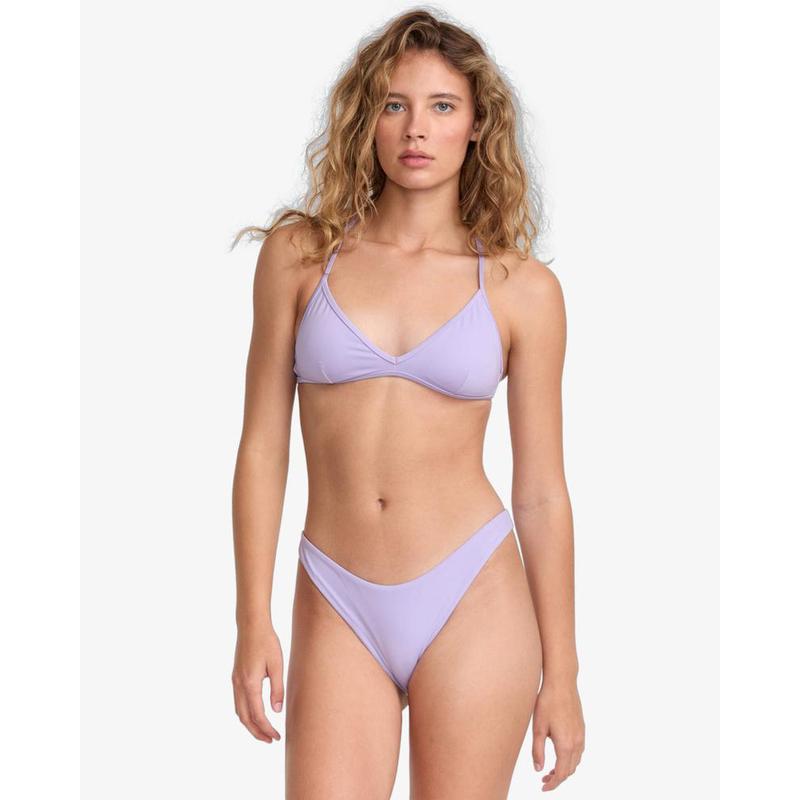 RVCA Bikini Bottom Solid Medium French - lavender