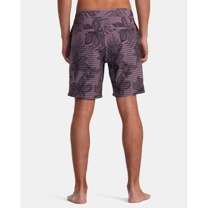 RVCA Herren Badehosen Curren Caples Series - Lavender Floral