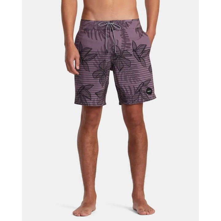 RVCA Herren Badehosen Curren Caples Series - Lavender Floral