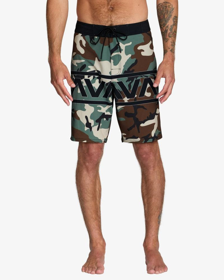 RVCA Herren Boardshorts Va Trunk Print - Camo Band