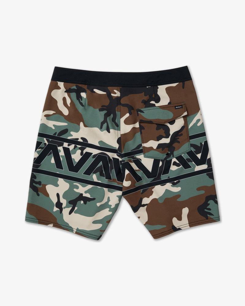 RVCA Herren Boardshorts Va Trunk Print - Camo Band