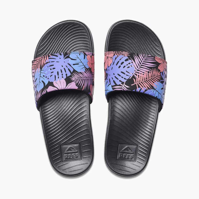 Reef Damen Sandalen One Slide - purple fronds