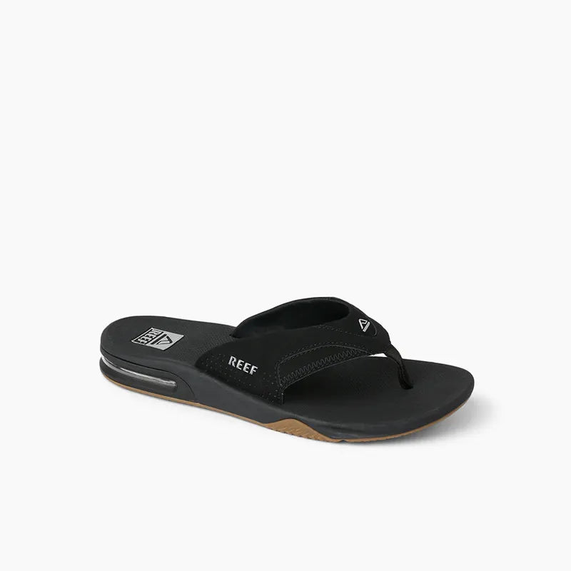 Reef Herren Flip Flop Fanning - black/silver