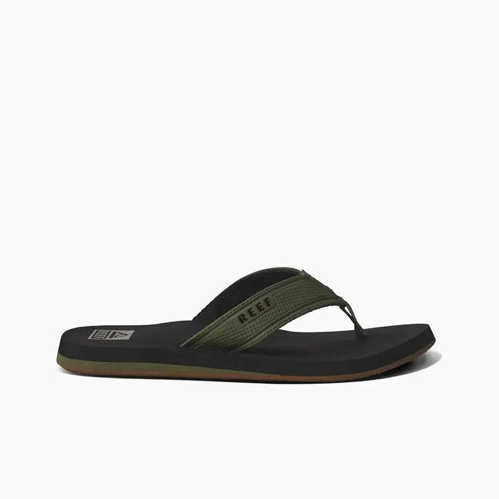 Reef Herren Flip Flop The Layback - black/olive