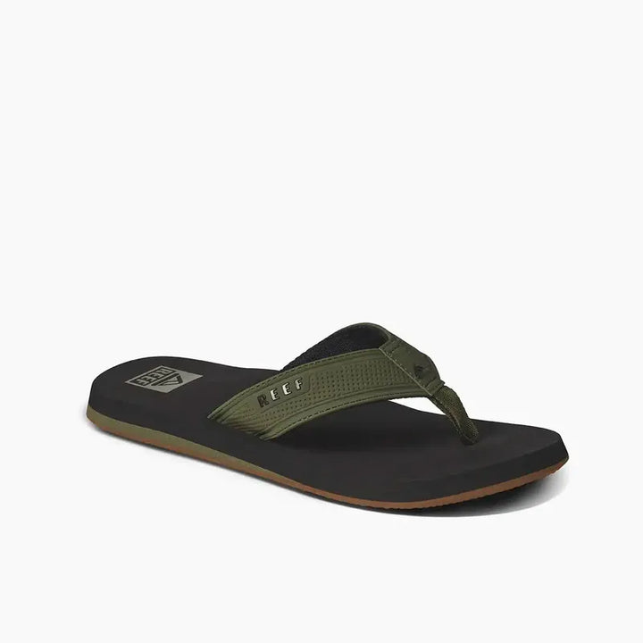 Reef Herren Flip Flop The Layback - black/olive