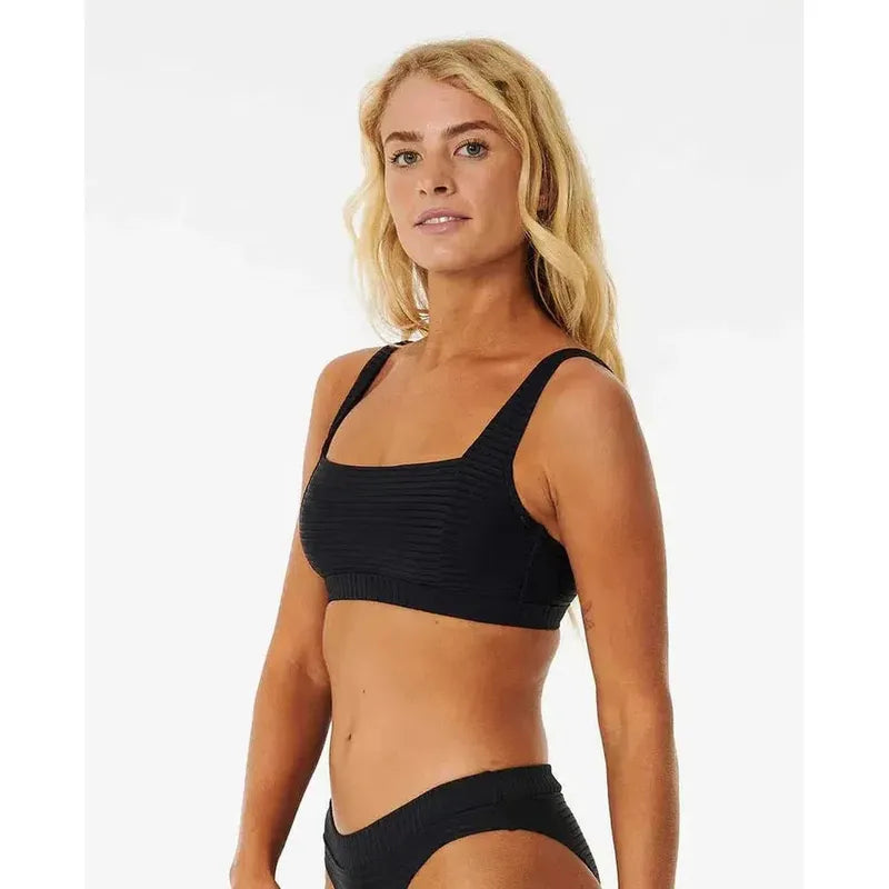 Rip Curl Damen Bikini Top Premium Surf DD Crop - black