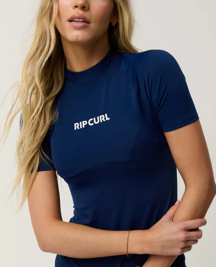 Rip Curl Damen Lycra Classic Surf Kurzarm - Dark Navy