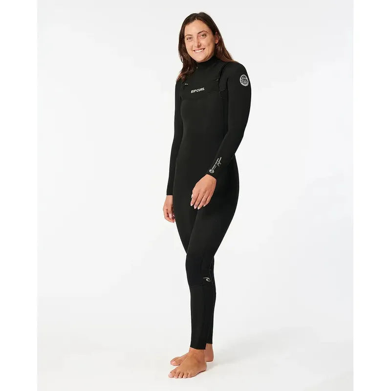 Rip Curl Damen Neoprenanzug Dawn Patrol Performance 4/3mm Chestzip - Black