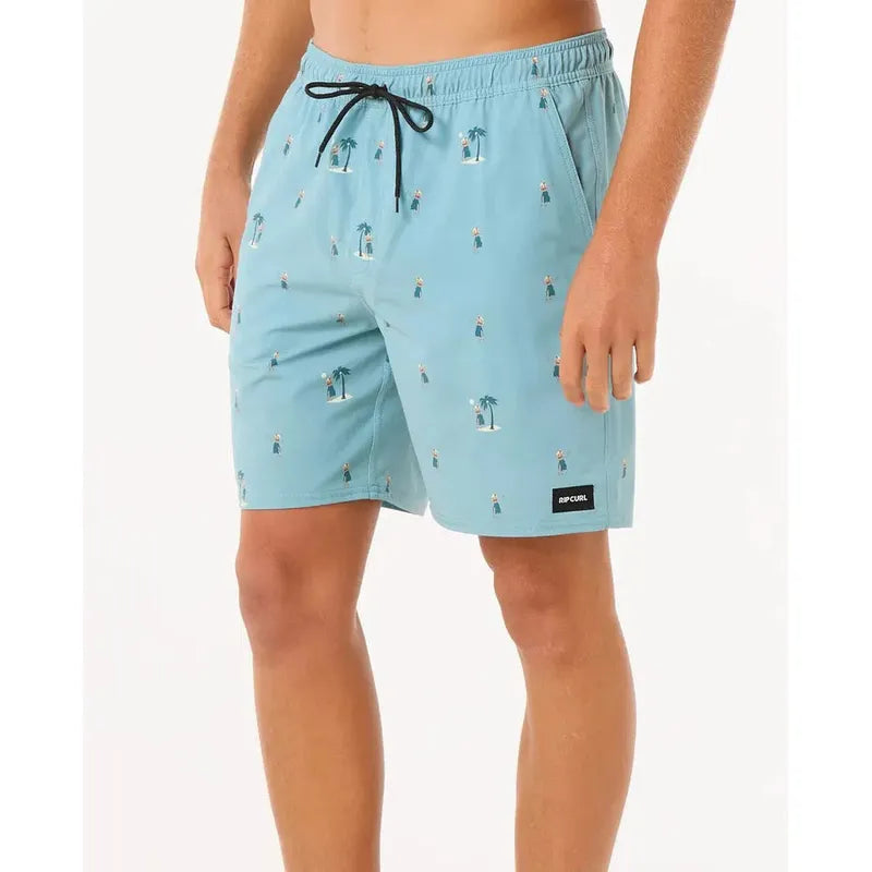 Rip Curl Herren Badehosen Hula Breach Volley - blue lagoon