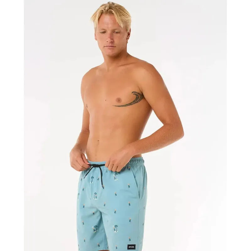 Rip Curl Herren Badehosen Hula Breach Volley - blue lagoon
