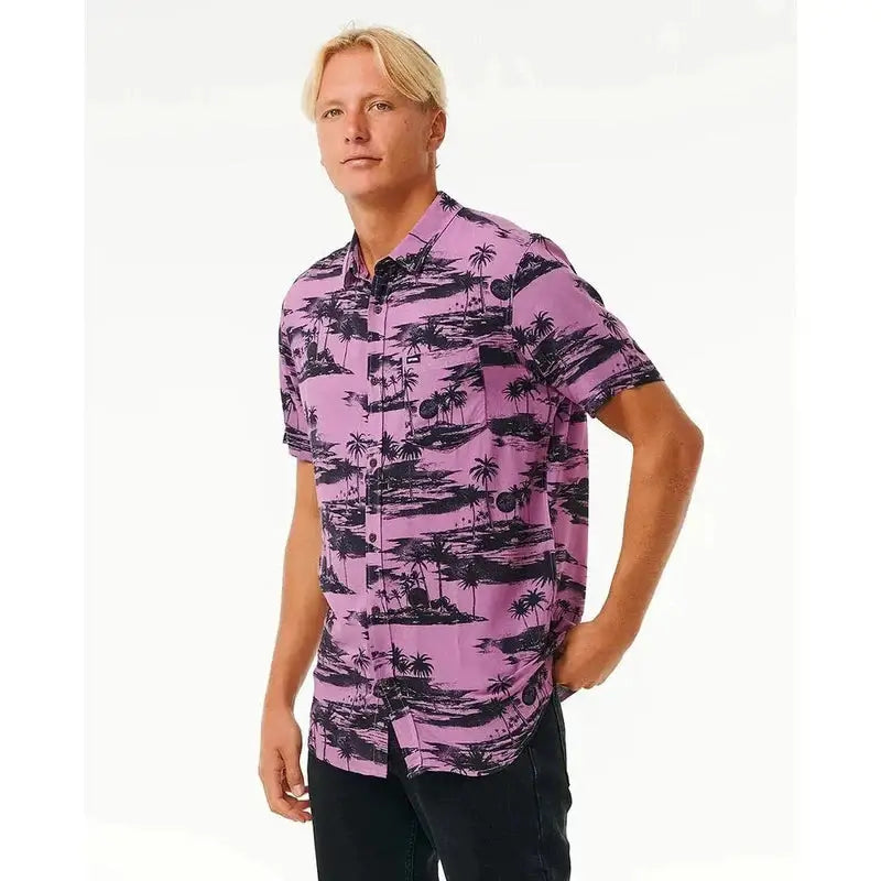 Rip Curl Herren Hemd Party Pack kurzarm - Dusty Purple