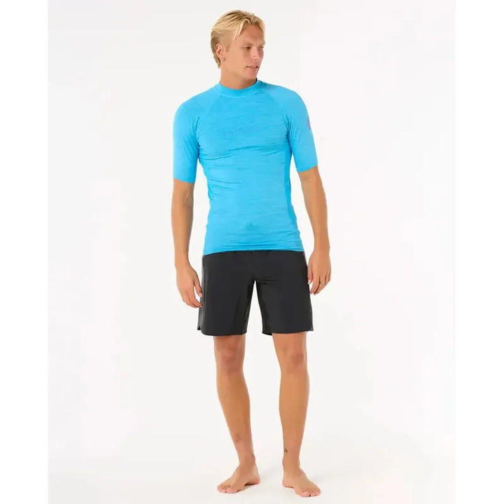 Rip Curl Herren Kurzarm Lycra Performance Dawn Patrol - blue paint