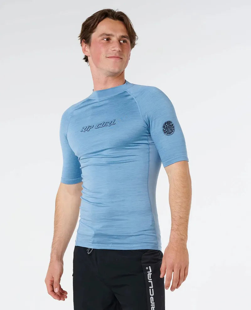 Rip Curl Herren Lycra Dawn Patrol UPF Performance Kurzarm - Blue