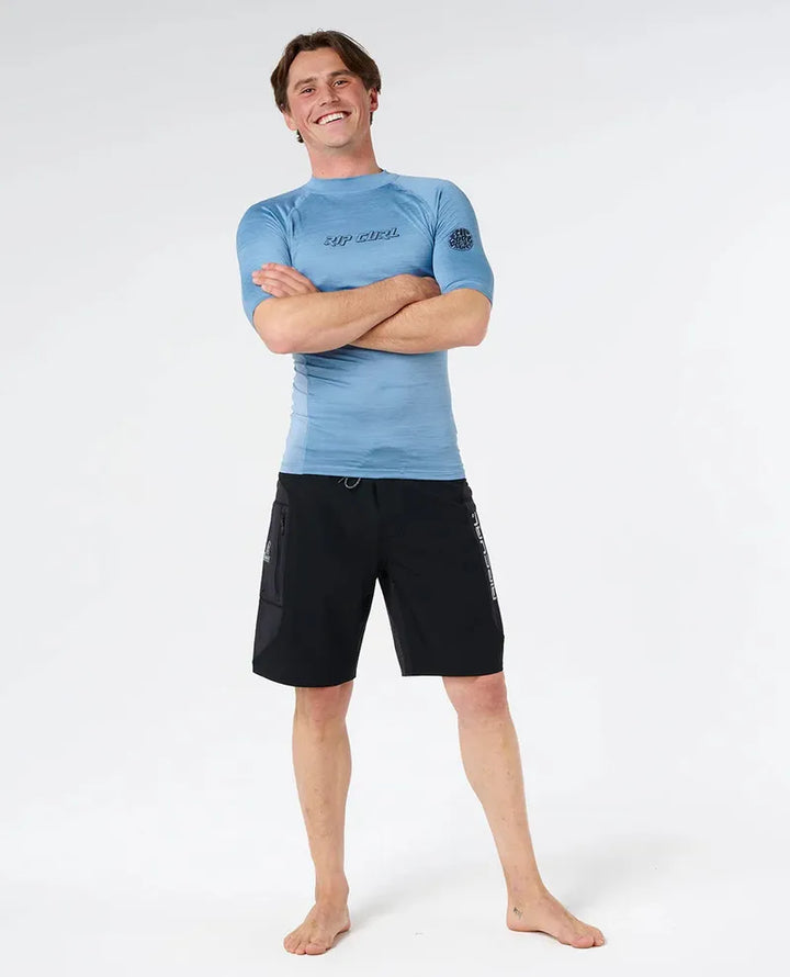 Rip Curl Herren Lycra Dawn Patrol UPF Performance Kurzarm - Blue