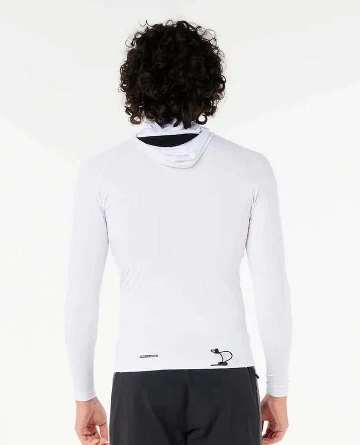Rip Curl Herren Lycra Search Performance Langarm mit Hood - weiss