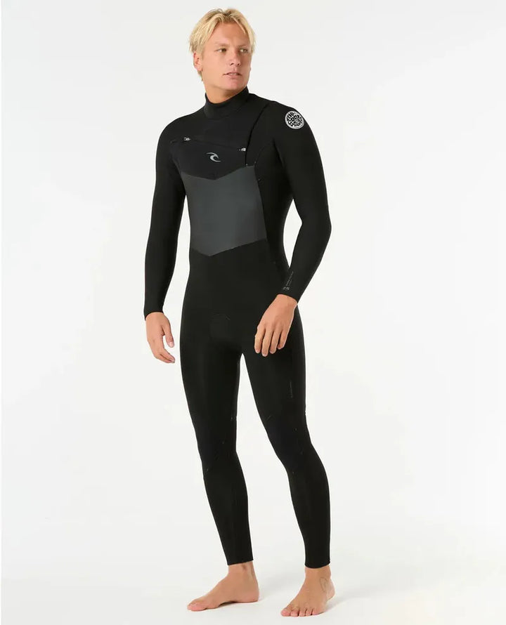 Rip Curl Herren Neoprenanzug Dawn Patrol 4/3mm Chestzip - Black (reparierte Glatthaut)