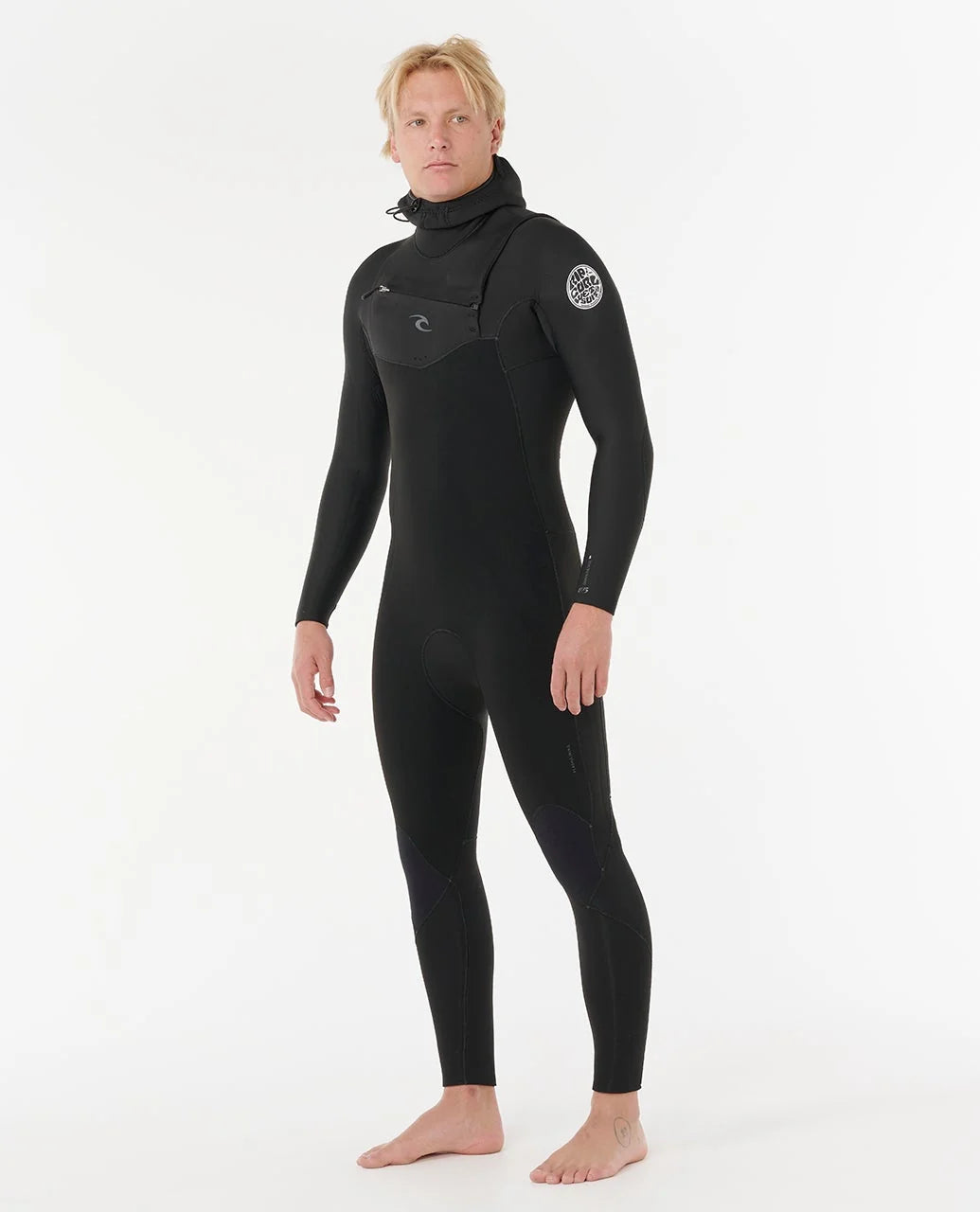 Rip Curl Herren Neoprenanzug Dawn Patrol 5/4mm Chestzip mit Hood - Black