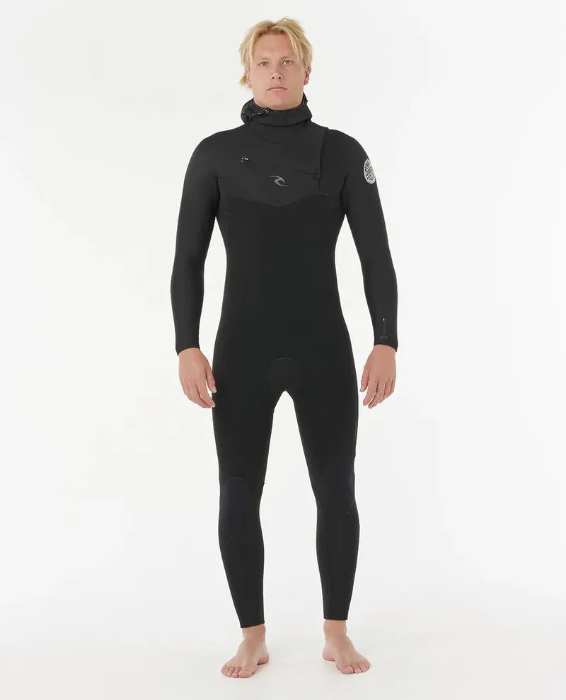 Rip Curl Herren Neoprenanzug Dawn Patrol 6/4mm Chestzip mit Hood - Black